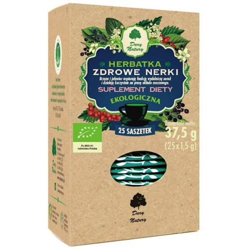 Herbatka Zdrowe Nerki EKO 25 x 1,5g (saszetki) - suplement diety - Dary Natury