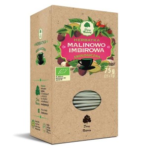 Herbatka Malinowo - Imbirowa EKO fix 25 x 3 g (saszetki) - Dary Natury
