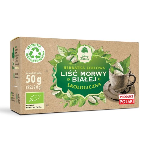 Morwa biała liść fix EKO 25 x 2g (saszetki)- Dary Natury