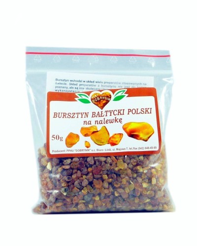 Bursztyn bałtycki polski na nalewkę 50 g - Dobrynin