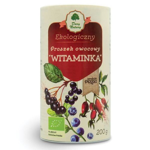Proszek owocowy Witaminka (tuba) 200 g - Dary Natury