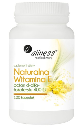 Naturalna witamina E 100 kapsułek - Aliness