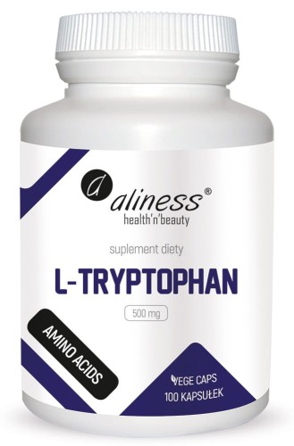 L-Tryptophan 500 mg 100 kapsułek vege - Aliness