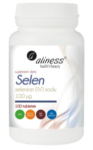 Selen selenian IV sodu 100 µg 100 tabletek vege - Aliness