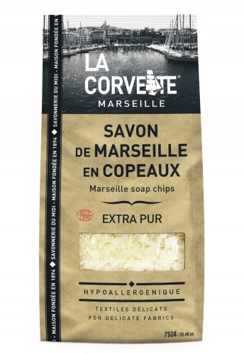 Płatki mydła marsylskiego Extra Pur, Ecocert 750 g - La Corvette