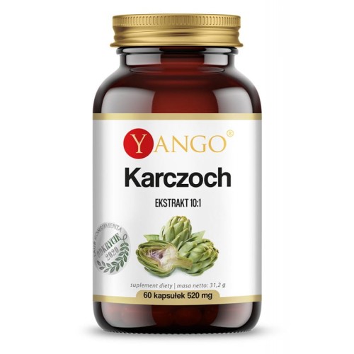 Karczoch ekstrakt 10:1 60 kapsułek roślinnych - Yango