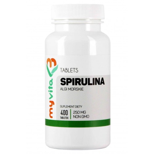 Spirulina 250 mg 400 tabletek - MyVita