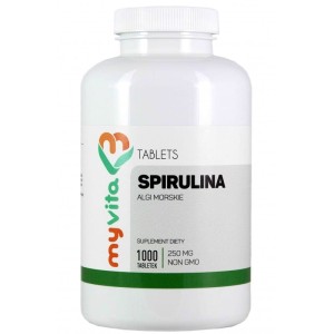 Spirulina algi morskie 250 mg 1000 tabletek - MyVita