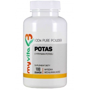 Potas cytrynian potasu proszek 100 g - MyVita