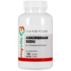 Askorbinian sodu buforowana witamina C 1000 mg proszek 100 g - MyVita