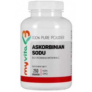 Askorbinian sodu buforowana witamina C 1000 mg proszek 250 g - MyVita