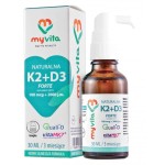 Witamina K2 100 mcg + D3 2000 IU Forte krople 30 ml - MyVita