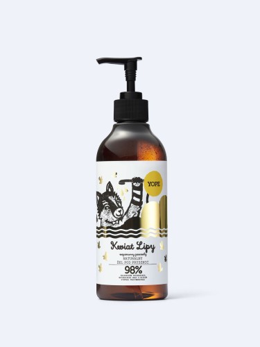 Naturalny żel pod prysznic Kwiat Lipy 400 ml - Yope