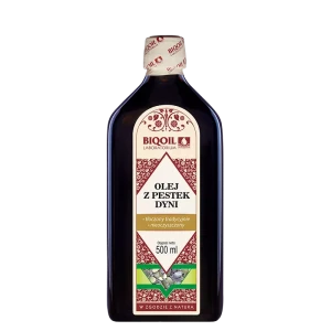 Olej z pestek dyni tłoczony tradycyjnie 500 ml - Biooil