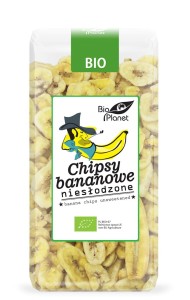Chipsy bananowe niesłodzone BIO 150 g - Bio Planet