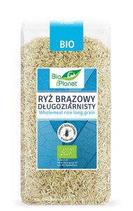 Ryż brązowy długoziarnisty bezglutenowy BIO 500 g - Bio Planet