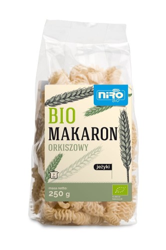 Makaron orkiszowy jeżyki BIO 250 g - Niro