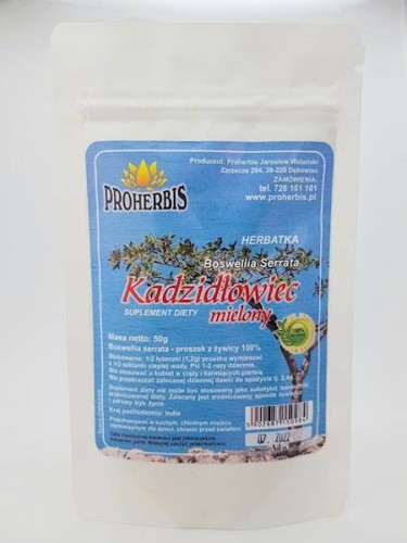 Herbatka Kadzidłowiec mielony (Boswellia serrata) 50 g - Proherbis