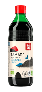Sos sojowy Tamari 25% mniej soli bezglutenowy BIO 500 ml - Lima