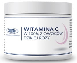 Witamina C z dzikiej róży w proszku (2000 mg) 300 g - Jantar