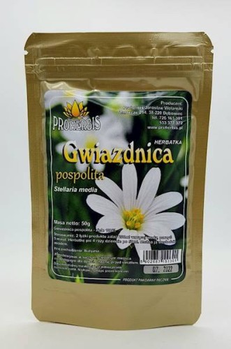 Herbatka Gwiazdnica pospolita (mielona) 50 g - Proherbis