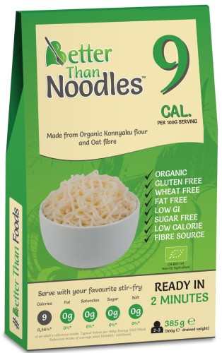 Makaron konjac typu Noodle bezglutenowy BIO 385 g - Better Than Foods