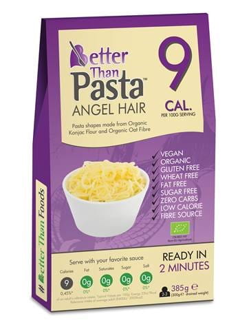 Makaron konjac Angel Hair bezglutenowy BIO 385 g - Better Than Foods