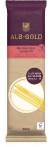 Makaron kukurydziano - ryżowy spaghetti bezglutenowy BIO 500 g - Alb Gold