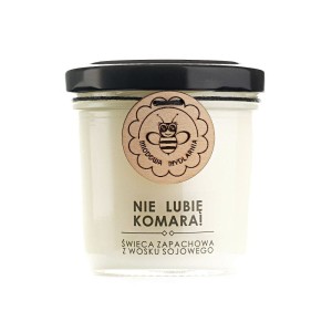 Nie Lubię Komara świeca z wosku sojowego 120 ml - Miodowa Mydlarnia