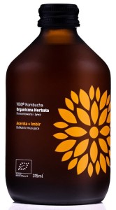 Kombucha z Imbirem i Acerolą organiczna herbata bezglutenowa BIO 330 ml - Vigo