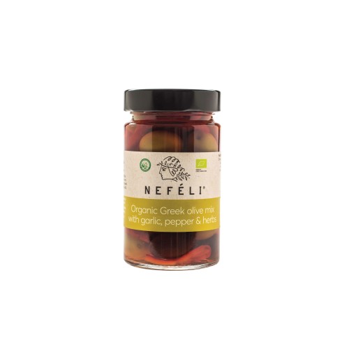 Oliwki mix bez pestek w zalewie BIO 295 g (160 g) – Nefeli