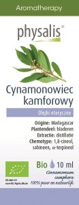 Olejek eteryczny Cynamonowiec kamforowy Ravintsara BIO 10 ml - Physalis