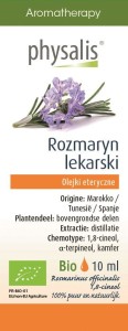 Olejek eteryczny Rozmaryn lekarski Rosemary BIO 10 ml - Physalis