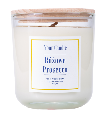 Świeca sojowa Różowe Prosecco 210 ml - Your Candle