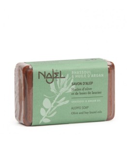 Mydło z Aleppo z Glinką Rhassoul 100 g - Najel