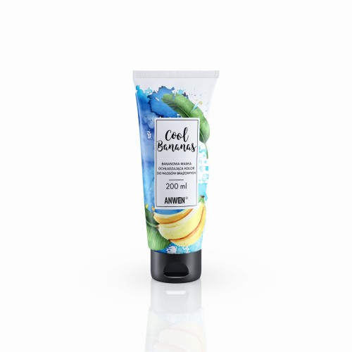 Cool Bananas Bananowa maska ochładzająca kolor do włosów brązowych 200 ml - Anwen
