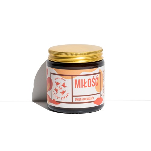 Świeca do masażu Miłość 120 ml - Cztery Szpaki