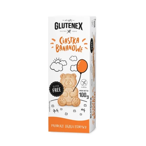 Ciastka bananowe bezglutenowe 100 g - Glutenex
