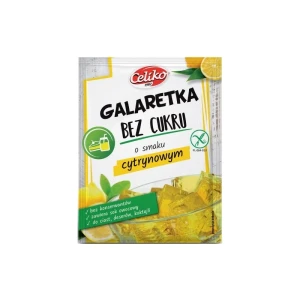 Galaretka bez cukru o smaku cytrynowym bezglutenowa 14 g - Celiko