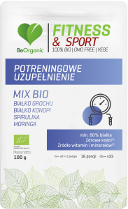 Potreningowe uzupełnienie BIO Fitness & Sport 100 g - BeOrganic