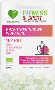 Przedtreningowe wsparcie BIO Fitness & Sport 100 g - BeOrganic