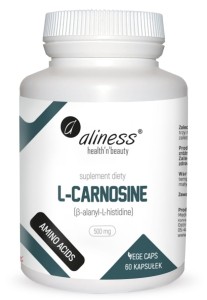 L-Carnosine L-Karnozyna 500 mg 60 kapsułek vege - Aliness