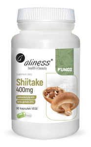 Shiitake ekstrakt 40/20 400 mg 90 kapsułek vege - Aliness