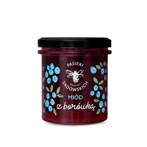 Miód z borówką 430 g - Pasieki Rodziny Sadowskich
