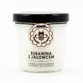 Żurawina z Jałowcem - świeca z wosku sojowego 120 ml - Miodowa Mydlarnia