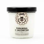 Żurawina z Jałowcem świeca z wosku sojowego 120 ml - Miodowa Mydlarnia