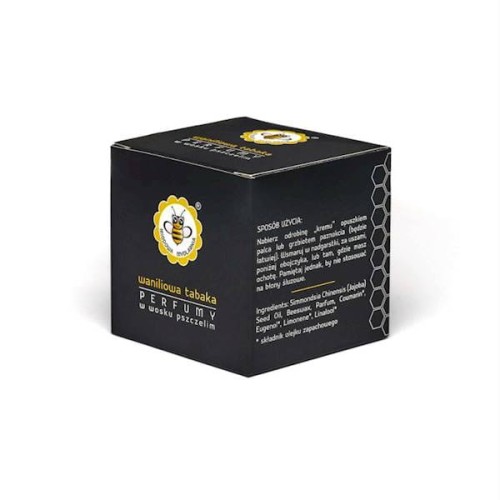 Perfumy w wosku pszczelim Waniliowa Tabaka 15 g - Miodowa Mydlarnia