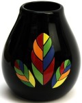 Matero ceramiczne Luka Hoja Black 350 ml - Organic Mate Green