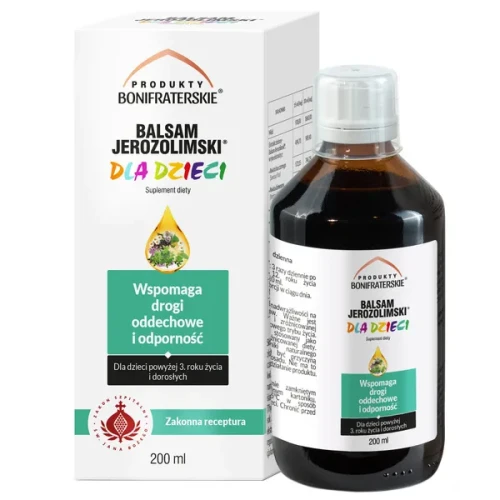Balsam Jerozolimski dla dzieci 200 ml - Produkty Bonifraterskie