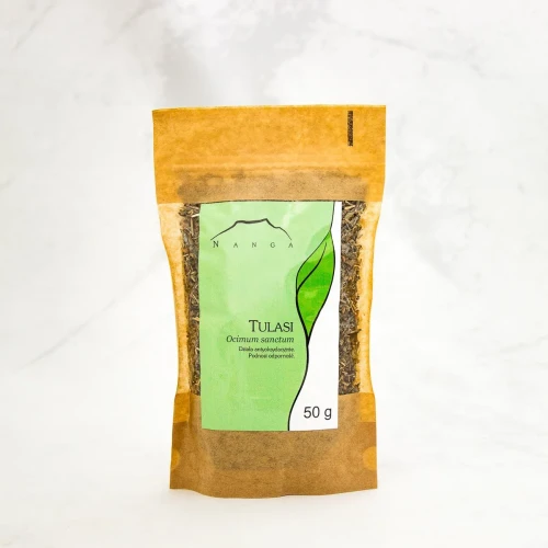Tulsi Tulasi, Święta bazylia liść 50 g - Nanga